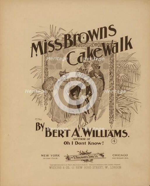 'Miss Brown's cake-walk', 1896. Creator: DeKalb.