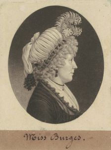 Miss Burges, 1799. Creator: Charles Balthazar Julien Févret de Saint-Mémin