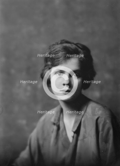 Miss Burnand, portrait photograph, 1918 Feb. 25. Creator: Arnold Genthe.