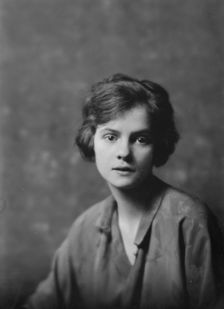 Miss Burnand, portrait photograph, 1918 Feb. 25. Creator: Arnold Genthe
