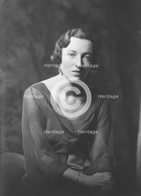 Miss Carol Paine, portrait photograph, 1933 Apr. 28. Creator: Arnold Genthe.