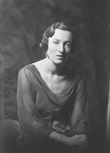 Miss Carol Paine, portrait photograph, 1933 Apr. 28. Creator: Arnold Genthe
