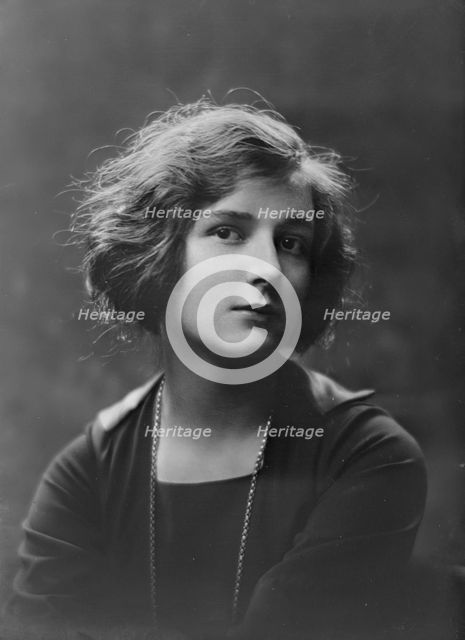 Miss Catherine Okie, portrait photograph, 1919 June 17. Creator: Arnold Genthe.