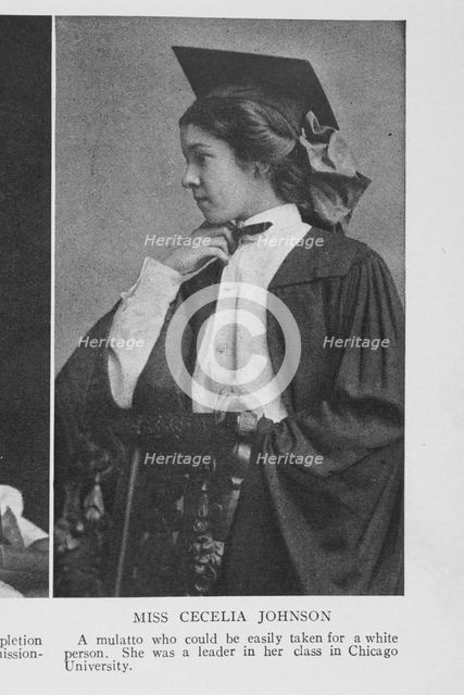 Miss Cecelia Johnson..., 1908. Creator: Unknown.