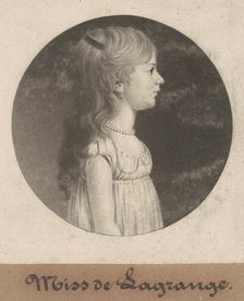 Miss de la Grange, 1802. Creator: Charles Balthazar Julien Févret de Saint-Mémin