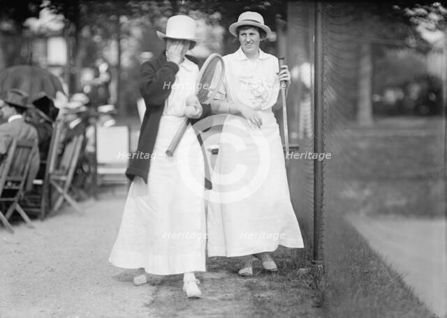 Miss Desha Allen - Tennis Tournament, 1913. Creator: Harris & Ewing.