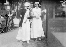 Miss Desha Allen - Tennis Tournament, 1913. Creator: Harris & Ewing