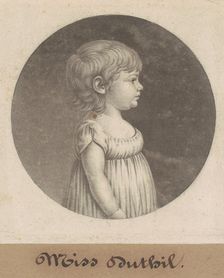 Miss Dutilh, 1801. Creator: Charles Balthazar Julien Févret de Saint-Mémin