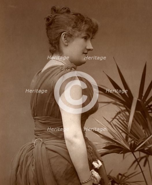Miss Edith Woodworth, British actress, 1888. Artist: Ernest Barraud