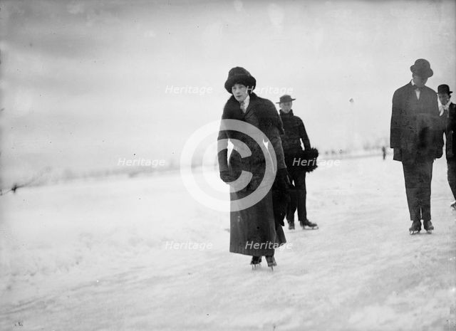 Miss Edith Howard Skating, 1912. Creator: Harris & Ewing.