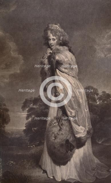 Miss Elizabeth Farren, afterwards Countess of Derby, c1792 (1894). Artist: Francesco Bartolozzi.