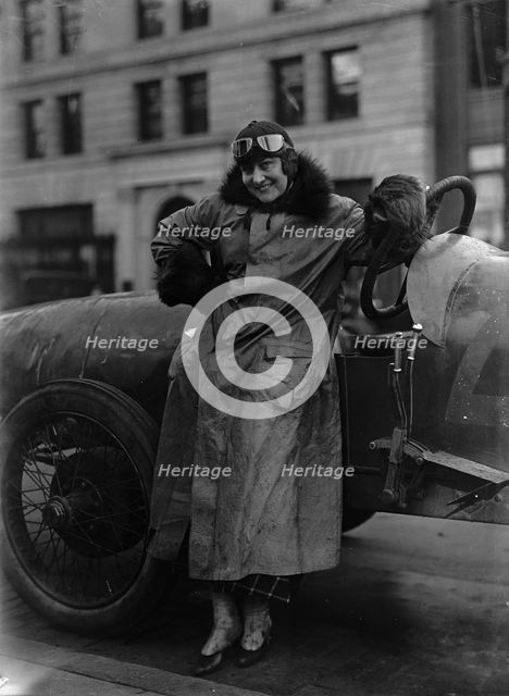 Miss Elinor Blevins, Movie Star, Aviatrix, Auto Fiend, 1915. Creator: Harris & Ewing.