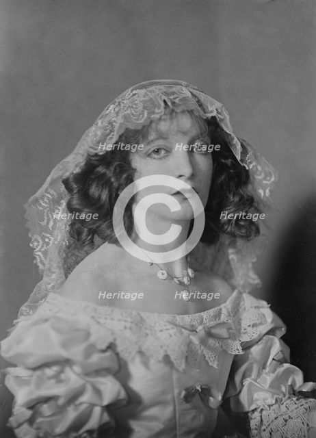 Miss Estelle Winwood, in costume, 1919 Mar. 6. Creator: Arnold Genthe.