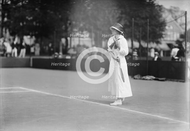 Miss Eva Baker, Tennis Tournament, 1912. Creator: Harris & Ewing.