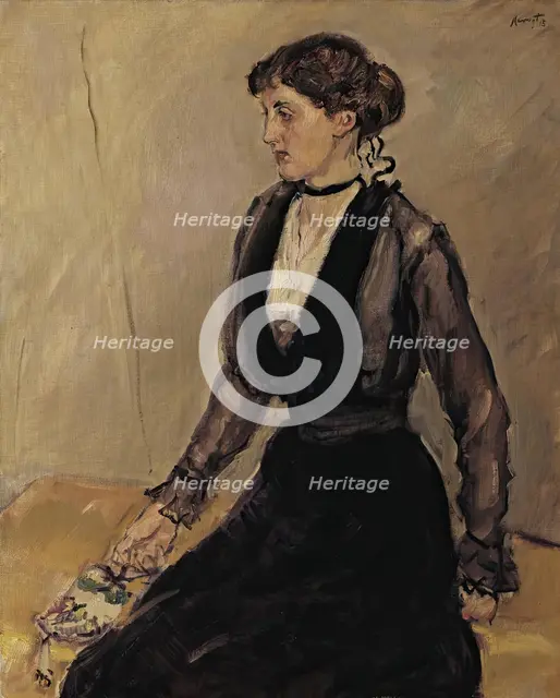 Miss Eva Steinbarth, 1915. Creator: Max Slevogt.
