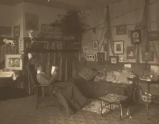 Miss Foster, faculty at Carlisle Indian School, full length, reclining in chair...c1901 - 1903. Creator: Frances Benjamin Johnston
