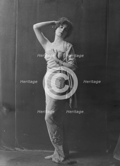 Miss Flore Revalles, portrait photograph, 1918 Sept. 26. Creator: Arnold Genthe.