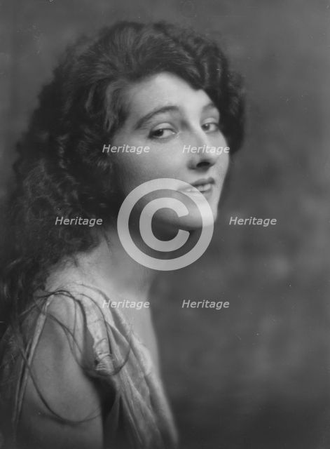 Miss Florence Fair, portrait photograph, 1918 Mar. 12. Creator: Arnold Genthe.
