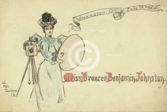 Miss Frances Benjamin Johnston, Washington DC, July 19, '96. Creator: Frances Benjamin Johnston.