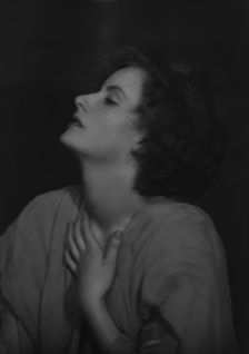Miss Greta Garbo, portrait photograph, 1925 July 27. Creator: Arnold Genthe