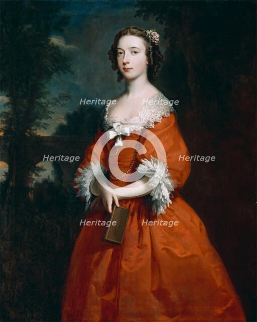 Miss Hamilton, c.between 1735 and 1745. Creator: Joseph Highmore.