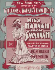 Miss Hannah from Savannah 1901. Creator: Unknown