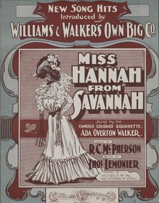 Miss Hannah from Savannah 1901. Creator: Unknown