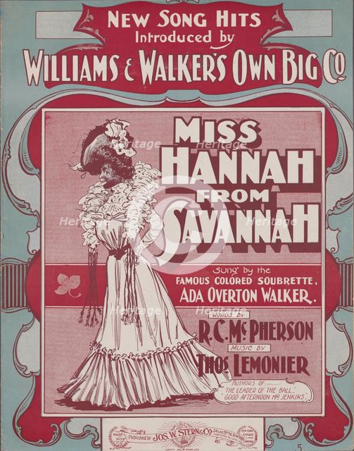 'Miss Hannah from Savannah', 1901. Creator: Unknown.