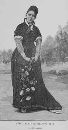 Miss Hallie Q. Brown, M. S., Elocutionist, 1888. Creator: Unknown