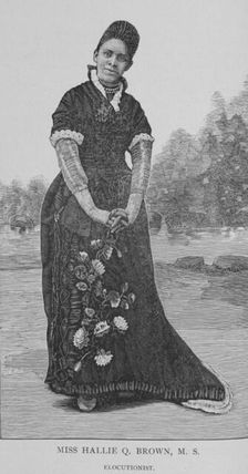 Miss Hallie Q. Brown, M. S., Elocutionist, 1888. Creator: Unknown