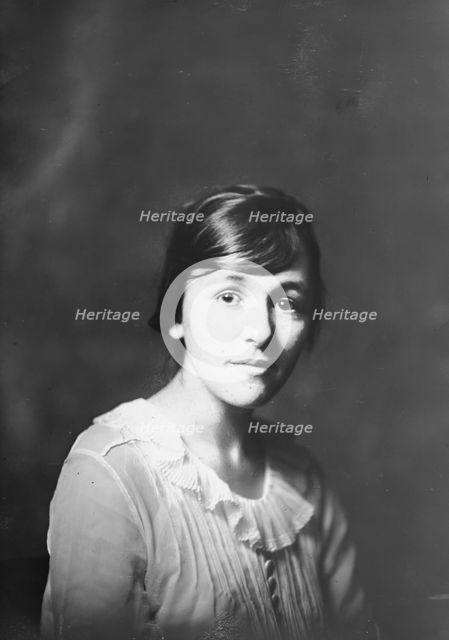 Miss Harriet Mann, (Miss Loader), portrait photograph, 1918 Dec. 12. Creator: Arnold Genthe.