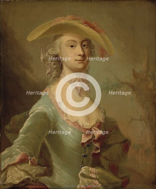 Miss Heckford, 1757. Creator: Isak Wacklin.