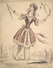 Miss Horton as Morgana, 1830-44. Creator: Isaac Robert Cruikshank