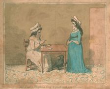 Miss, I have a Monstrous Crow to pluck with you!! 1794. Artist: James Gillray