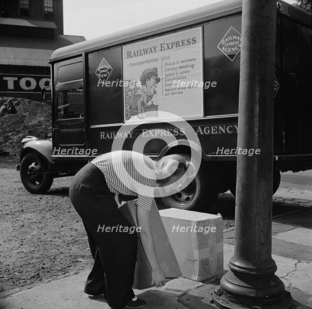 Miss Ida Hicks, Lithanian, twenty-eight years old, employed at..., New Britain, Connecticut, 1943. Creator: Gordon Parks.