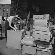 Miss Ida Hicks, Lithuanian twenty-eight years old, employed at..., New Britain, Connecticut, 1943. Creator: Gordon Parks