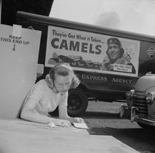 Miss Ida Hicks, Lithuanian, twenty-eight years old, employed at..., New Britain, Connecticut, 1943. Creator: Gordon Parks