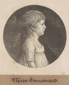 Miss Ismenard, 1805. Creator: Charles Balthazar Julien Févret de Saint-Mémin