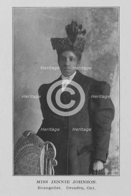 Miss Jennie Johnson; Evangelist; Dresden, Ont., 1907. Creator: Unknown.