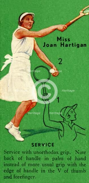'Miss Joan Hartigan - Service', c1935. Creator: Unknown.