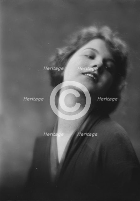 Miss Katherine McCausland, portrait photograph, 1917 or 1918. Creator: Arnold Genthe.