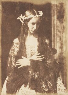 Miss Kemp as Ophelia, 1843-47. Creators: David Octavius Hill, Robert Adamson, Hill & Adamson