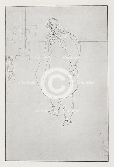 Miss Letty Lind, 1895. Creator: Aubrey Beardsley.