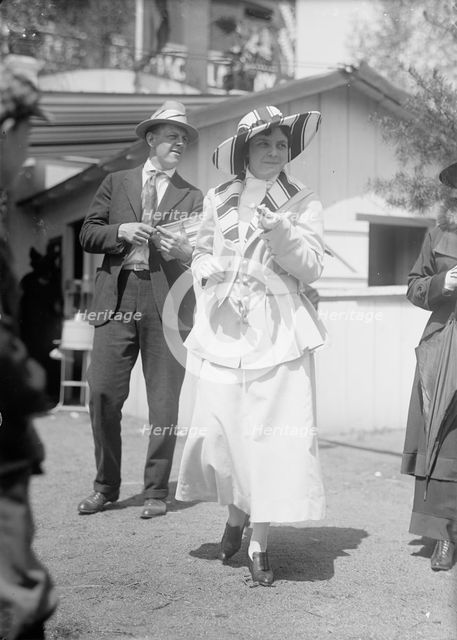 Miss Lucy Bowles, At Horse Show, 1917. Creator: Harris & Ewing.