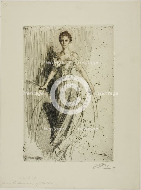 Miss Lurman, 1901. Creator: Anders Leonard Zorn.
