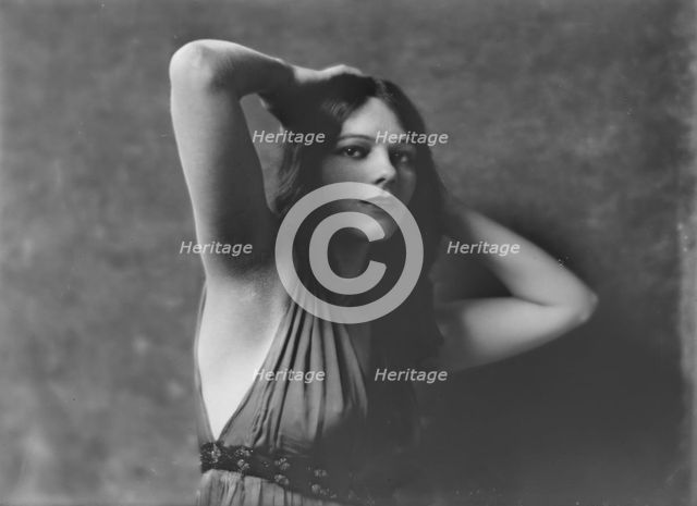 Miss Madrienne La Barre, portrait photograph, 1918 May 21. Creator: Arnold Genthe.