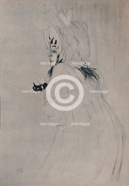 'Miss May Belfort Welcoming', c.1895, (1946).  Artist: Henri de Toulouse-Lautrec.