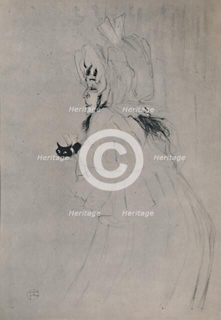 'Miss May Belfort Welcoming', c.1895, (1946).  Artist: Henri de Toulouse-Lautrec.