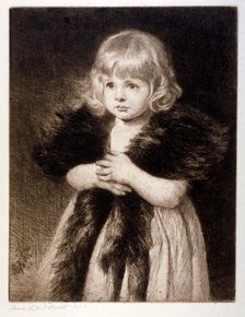 Miss Mildred Carter - Grandmother's Boa c1864-1930. Artist: Anna Lea Merritt