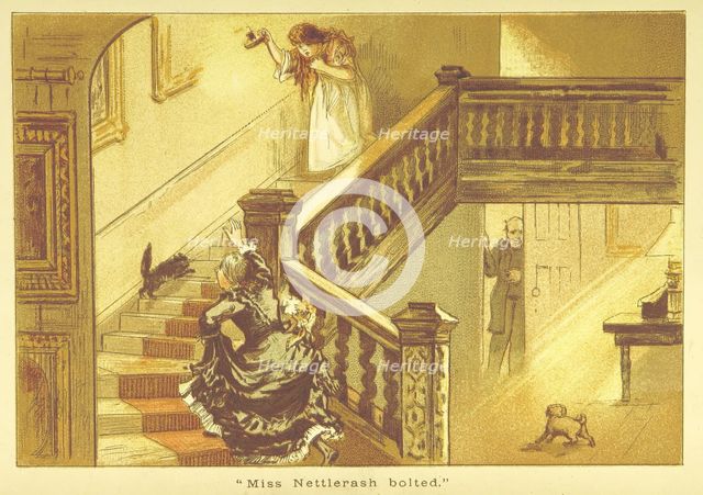"Miss Nettlerash bolted", 1884.  Creator: Georgina Bowers.